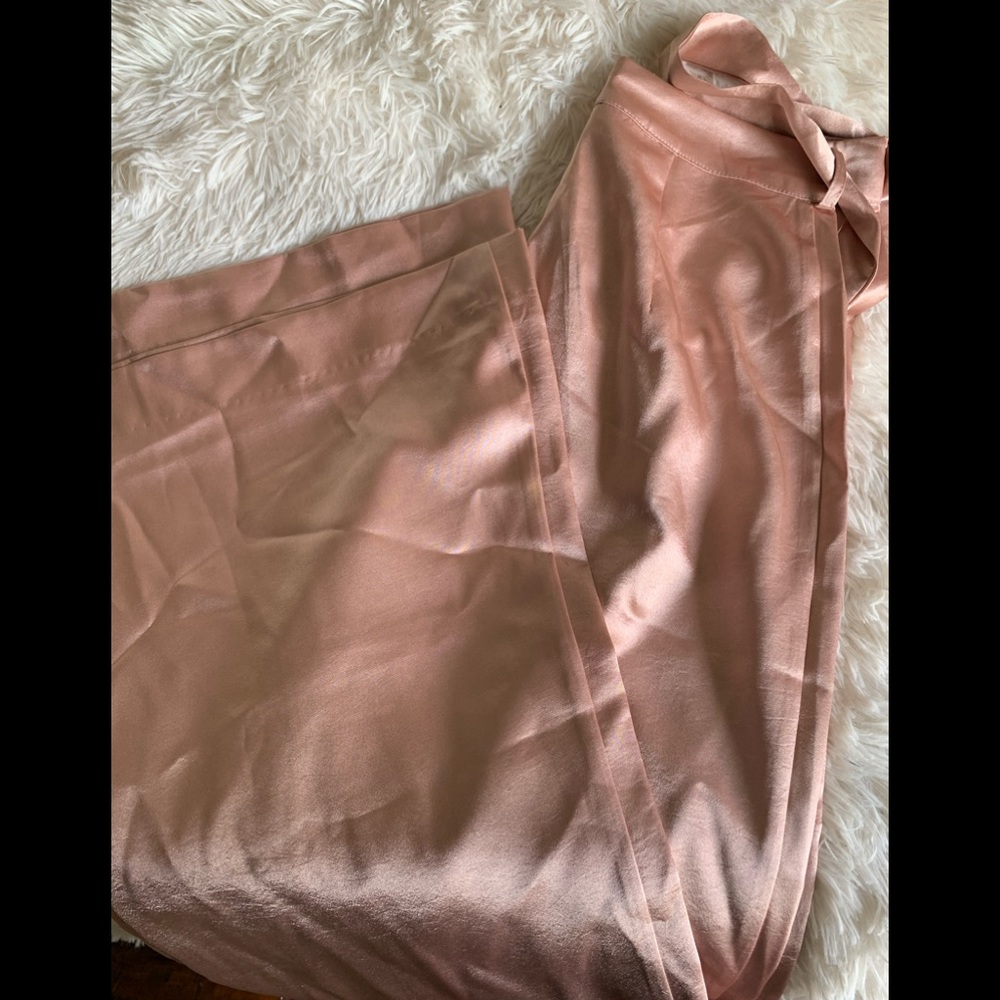 Landemie- Silk Pink Pants